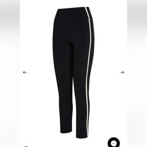 Monday Swimwear Acadia Legging 27" - Black/Ivory